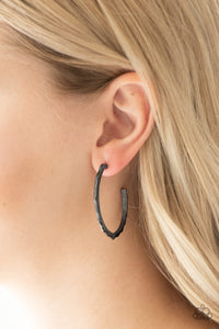 Danger Zone Black Earring