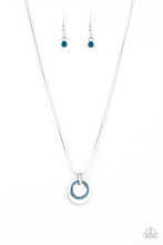 Load image into Gallery viewer, Front And CENTERED Blue Necklace