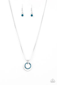 Front And CENTERED Blue Necklace