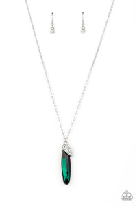 Spontaneous Sparkle Green Necklace
