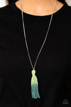 Load image into Gallery viewer, Totally Tasseled Green Necklace