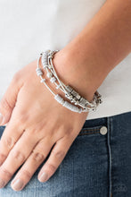 Load image into Gallery viewer, Tribal Spunk Silver Bracelet