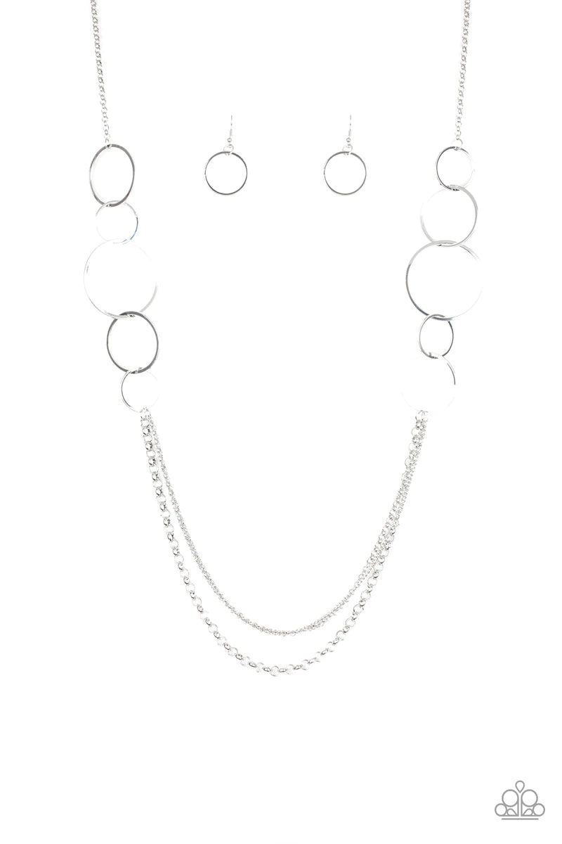 Ring In The Radiance Silver Necklace
