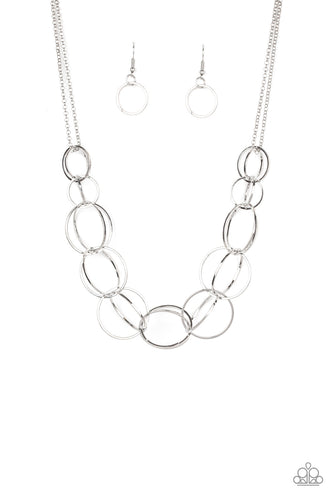 Space Walk Silver Necklace
