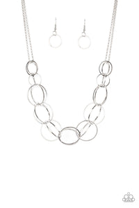 Space Walk Silver Necklace