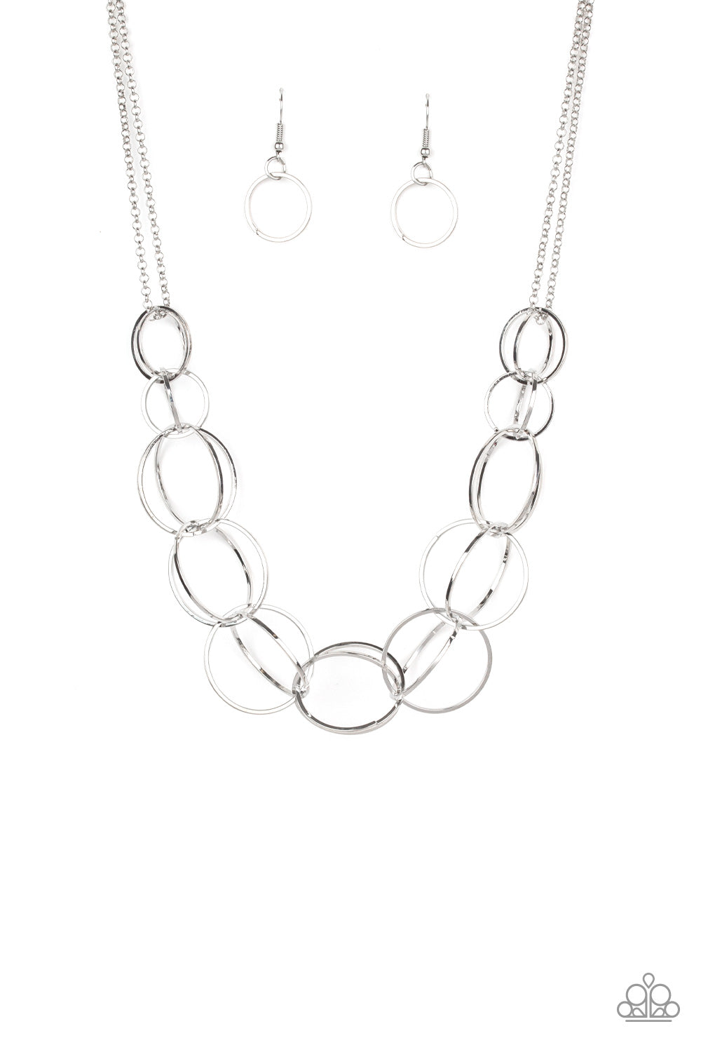 Space Walk Silver Necklace