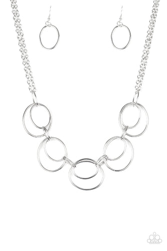 Urban Orbit Silver Necklace