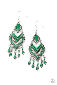 Dearly Debonair Green Earring